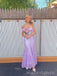 Sweetheart Purple Sequins Mermaid Long Evening Prom Dresses, MR0075