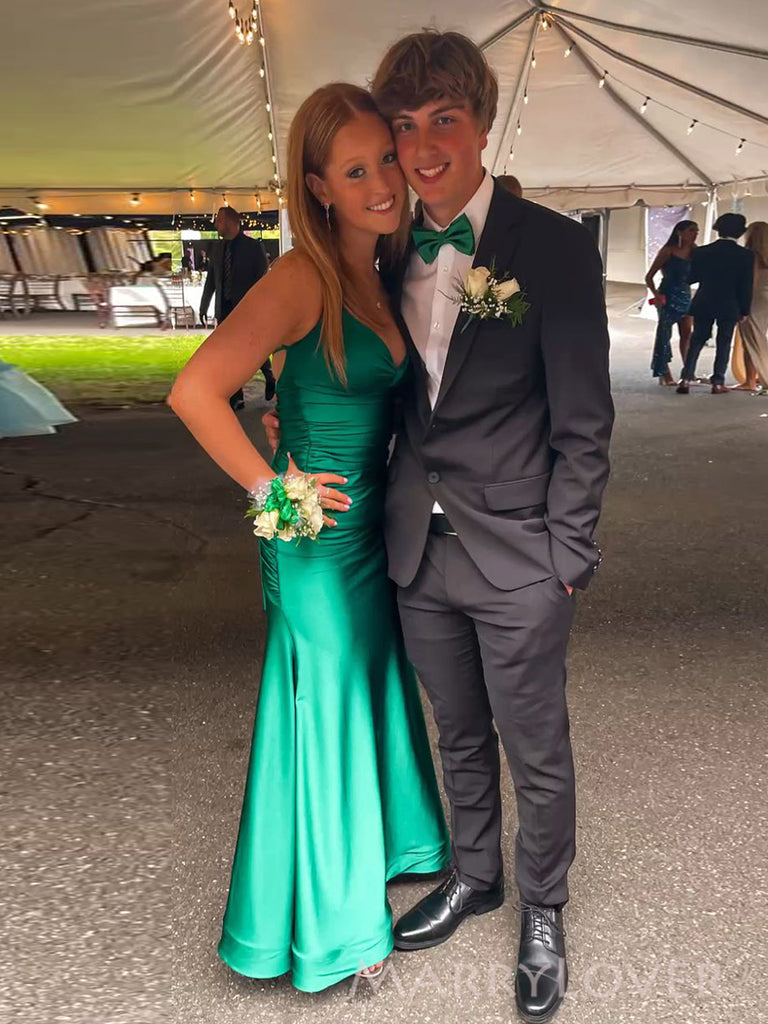 Backless Green V-neck Mermaid Long Evening Prom Dresses, MR0108 MarryLover Backless Green V-neck Mermaid Long Evening Prom Dresses, MR0108 MarryLover