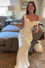 Formal White Satin Long Evening Prom Dresses, Off Shoulder Wedding Dress, MR0122