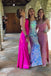 Sparkly Pink Sequins Mermiaid Spaghetti Straps Long Evening Prom Dresses, MR0124