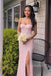 Pink Sequins Mermiaid Sweetheart Long Evening Prom Dresses, MR0145