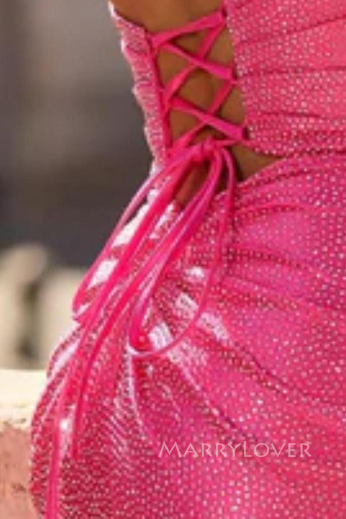 Sparkly Dark Green Mermaid Sweetheart Long Evening Prom Dresses, MR0150