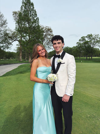 Spaghetti Straps Simple Baby Blue Mermaid Long Evening Prom Dresses, MR0187