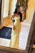 Elegant Yellow Mermaid Off Shoulder Long Evening Prom Dresses, MR0258