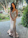 Formal Spaghetti Straps Sparkly Mermaid Long Evening Prom Dresses, MR0303