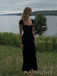 Elegant Sweetheart Black Mermaid Long Evening Prom Dresses, MR9064