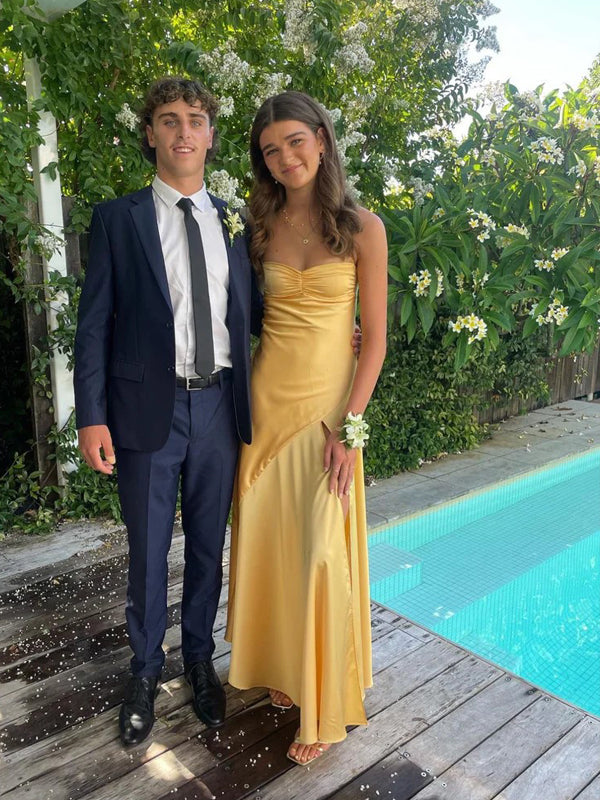 prom dress swimming Cut-Out Long Mermaid Prom Dress with Shoulder Bows Atlantic Blue / Small