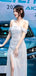 Gorgeous White Sequins Off Shoulder Long Evening Prom Dresses, MR9161