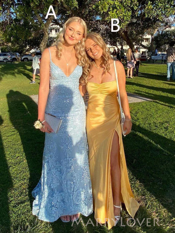 Popular Spaghetti Straps Long Evening Prom Dresses, MR9168 MarryLover Popular Spaghetti Straps Long Evening Prom Dresses, MR9168 MarryLover