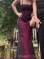 Elegant Mermaid Beaded Spaghetti Straps Black Red Long Evening Prom Dresses, MR9254