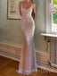 Spaghetti Straps Mermaid Sequins Long Evening Prom Dresses, MR9296