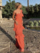 One Shoulder Mermaid Chiffon Long Evening Prom Dresses, MR9304