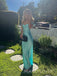 Gorgeous Mermaid Satin Off Shoulder Long Evening Prom Dresses, V-neck Prom Dress, MR9328