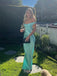 Gorgeous Mermaid Satin Off Shoulder Long Evening Prom Dresses, V-neck Prom Dress, MR9328