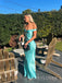 Gorgeous Mermaid Satin Off Shoulder Long Evening Prom Dresses, V-neck Prom Dress, MR9328