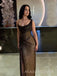 Sparkly Sequins Mermaid Long Evening Prom Dresses, One Shoulder Prom Dress, MR9440