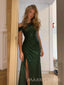 Gordegous Green Sequins Mermaid Long Evening Prom Dresses, Sparly Prom Dress, MR9446