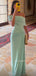 Sexy Sheath Mermaid Long Evening Prom Dresses, Off Shoulder Prom Dress, MR9450