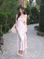 Lovely Soft Satin Mermaid Long Evening Prom Dresses, MR9482