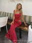 Two-pieces Mermaid Satin Long Evening Prom Dresses, MR9485