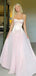 Sexy Spaghetti Straps Pink Chiffon Long Evening Prom Dresses, Pink Satin Prom Dress, MR9517
