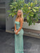 Simple Mermaid Sequins Strapless Long Evening Prom Dresses, MR9560