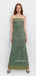 Sparkly Mermaid Green Sequins Long Evening Prom Dresses, Strapless Prom Dress, MR9566