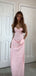 Sweetheart Pink Mermaid Lace Long Evening Prom Dresses, MR9604