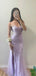 Lovely Lilac Tulle Applique Mermaid Sweetheart Long Evening Prom Dresses, MR9618