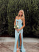 Popular Blue Sweetheart Mermaid Long Evening Prom Dresses, MR9646