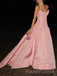 Formal A-line  V-neck Strapless Satin Long Evening Prom Dresses, MR9699