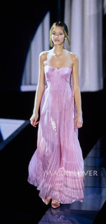 Sweetheart A-line Long Strapless Evening Prom Dresses, MR9720