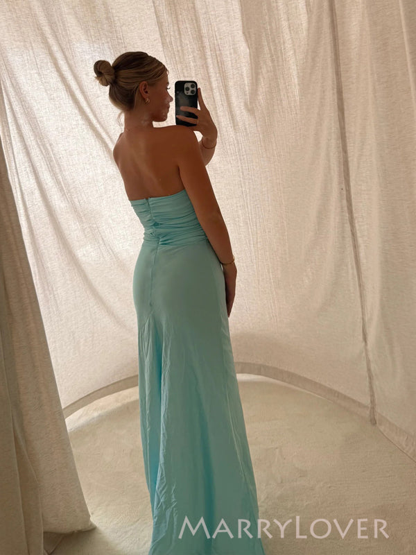 Gorgeous Blue mermaid Long Evening Prom Dresses, Sweetheart Prom Dress, MR9737