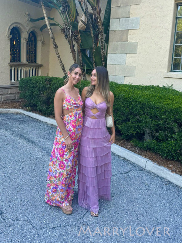 Popular Purple A-line Sweetheart Long Evening Prom Dresses, MR9772