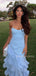 Unique Mermaid Blue Sweetheart Long Evening Prom Dresses, MR9791