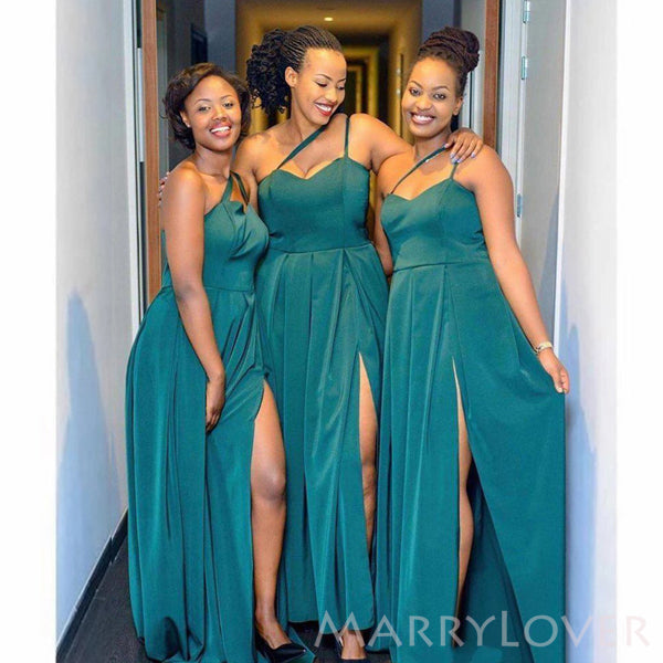 One Shoulder Side Slit Cheap Bridesmaid Dresses , MRB0031 – MarryLover