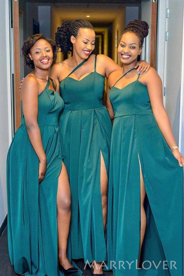 budget friendly bridesmaid dresses A-line Deep V neck Long Sleeve Chiffon Bridesmaid Dress Cheap Bridesma SELINADRESS