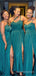 One Shoulder Side Slit Cheap Bridesmaid Dresses , MRB0031