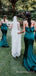 Mermaid Strapless Satin Cheap Long Custom Bridesmaid Dresses , MRB0057