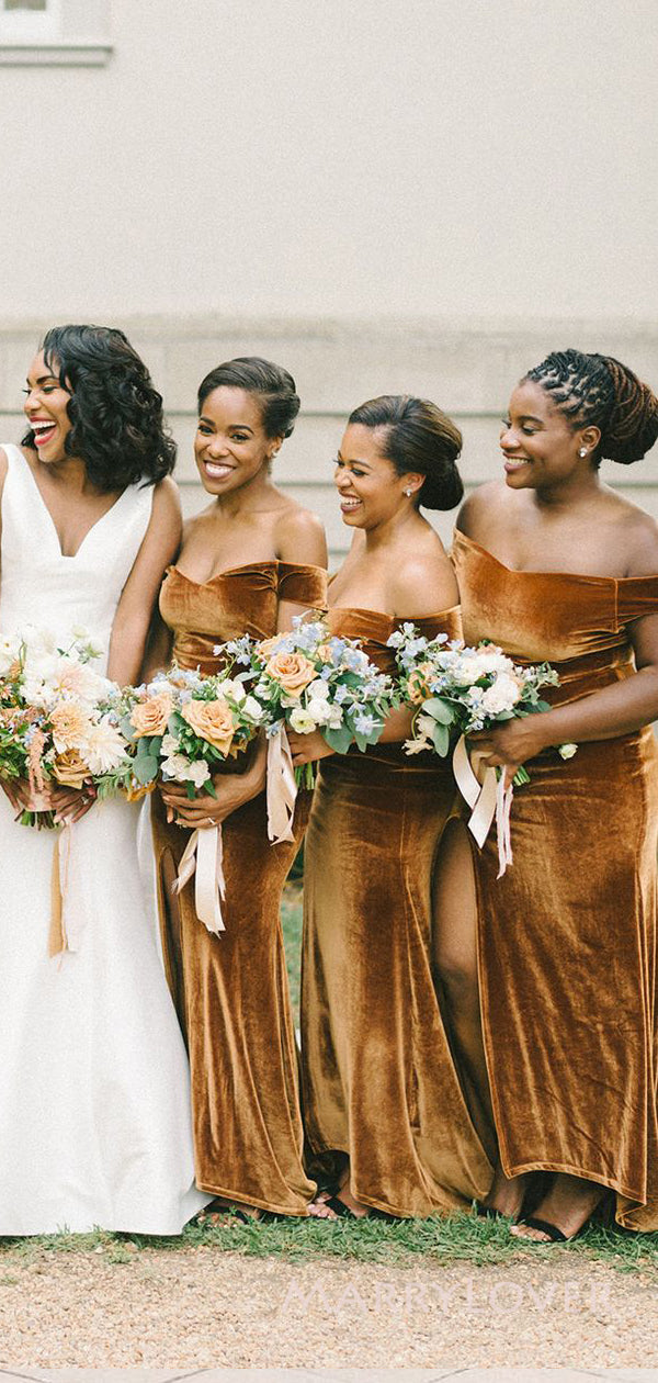 brown velvet bridesmaid dresses Vouge Brown Velvet Bridesmaid Dress. Could be a good costume for Jane Austin play