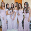 Mismatched Mermaid Long Custom Bridesmaid Dresses, MRB0130