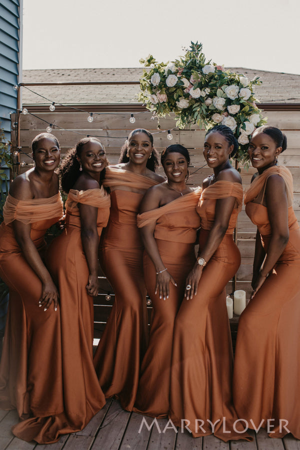 Elegant Mermaid Long Cheap Custom Bridesmaid Dresses, MRB0236 Elegant Mermaid Long Cheap Custom Bridesmaid Dresses, MRB0236
