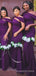 Perple Mermaid Long Cheap Custom Bridesmaid Dresses, MRB0237