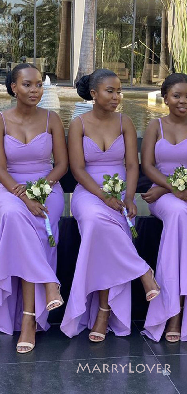 Simple Lilac Mermaid Spaghetti Straps Long Cheap Custom Sweetheart Bri MarryLover Simple Lilac Mermaid Spaghetti Straps Long Cheap Custom Sweetheart Bri MarryLover