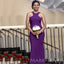Mermaid Purple Simple Long Cheap Custom Bridesmaid Dresses, MRB0298