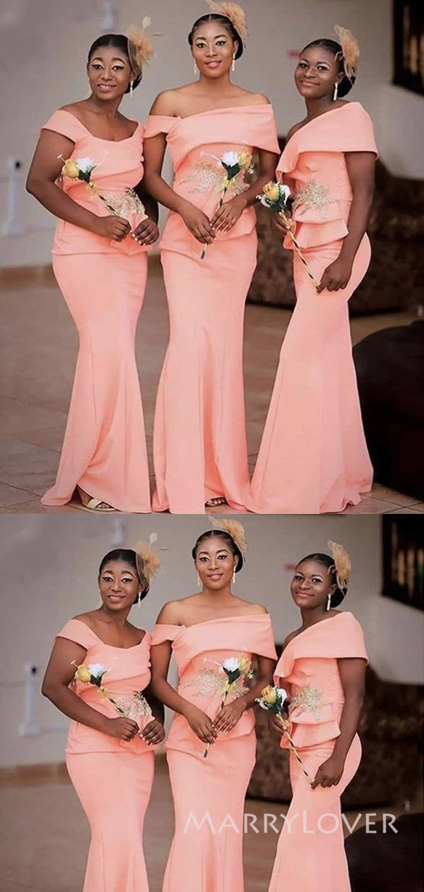 Mermaid Pink Long Cheap Custom Pretty Bridesmaid Dresses, MRB0332 MarryLover Mermaid Pink Long Cheap Custom Pretty Bridesmaid Dresses, MRB0332 MarryLover