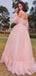 Pink Sweetheart Long Evening Prom Dresses, Cheap Sweet 16 Prom Dresses, PY016