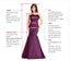 Simple Mermaid High Slit Satin Strapless Long Evening Prom Dresses, Custom Prom Dress, MR8569