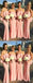 Sheath Simple Strapless Long Cheap Satin Bridesmaid Dresses, BD0596