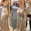 Backless Halter Mermaid Sequin Cheap Long Prom Bridesmaid Dress, BG51367